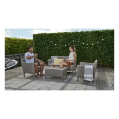 Keter Divani E Set Da Giardino|Divani E Set Da Giardino*Set Lounge 2 posti SALEMO Cappuccino