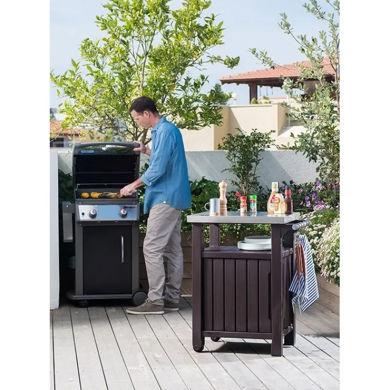 Keter Bauli In Resina*Tavolino In Resina BBQ UNITY