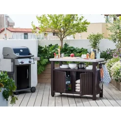 Keter Bauli In Resina*Tavolino In Resina BBQ UNITY XL
