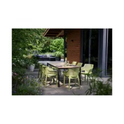 Keter Arredamento Da Giardino Keter|Arredamento Da Giardino Keter*Tavolo PORTO 160 effetto Legno struttura Grafite