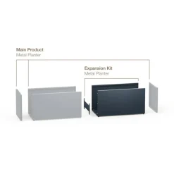 Herstera Fioriere In Metallo Herstera*Kit di Espansione per Fioriera Hestera PLANTER DIVIDER 100x40x115 cm