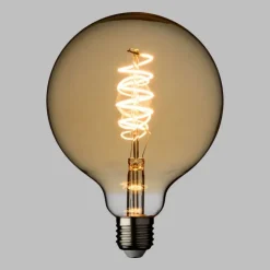 Lotti Luci Di Natale|Luci Di Natale*Lampadina E27 Vintage Globo Ø 125 Bianco Caldo 4W a Spirale