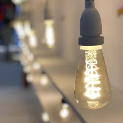 Lotti Luci Di Natale|Luci Di Natale*Lampadina E27 Vintage Retro' Ø 64 Bianco Caldo 4W a Spirale