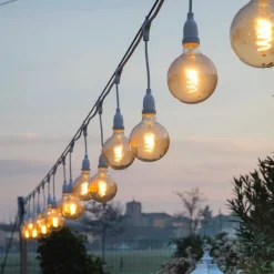 Lotti Luci Di Natale|Luci Di Natale*Lampadina E27 Vintage Retro' Ø 64 Bianco Caldo 4W a Spirale