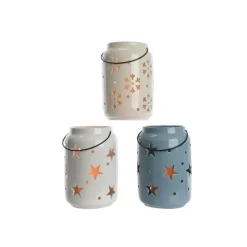 Kaemingk Complementi D'Arredo|Oggetti Per La Tavola*Lanterna in Ceramica Luminose Dim. 15x15x22.5 cm. Pezzo Singolo