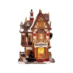 Lemax Edifici Illuminati|Lemax Best Buy*Starter Pack con Neve in Omaggio - Devaney's Bakery, Tannenbaum Christmas Shoppe, Lucy's Chocolate Shop