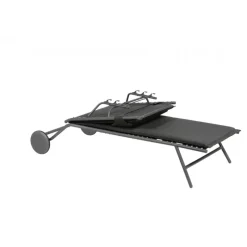 LaFuma Lettini Arredo Giardino|Lafuma Prestige*Lettino BAYANNE II LFM5177 Onyx