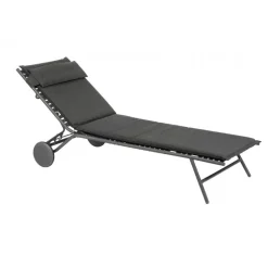 LaFuma Lettini Arredo Giardino|Lafuma Prestige*Lettino BAYANNE II LFM5177 Onyx