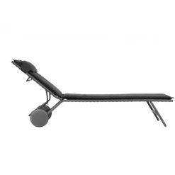 LaFuma Lettini Arredo Giardino|Lafuma Prestige*Lettino BAYANNE II LFM5177 Onyx