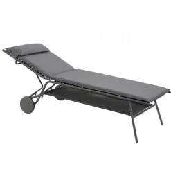 LaFuma Lettini Arredo Giardino*Lettino MIAMI HIGH BEC LFM5174 Silver