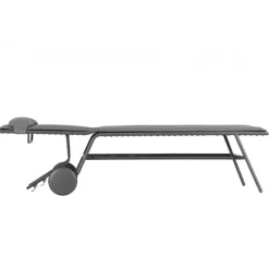 LaFuma Lettini Arredo Giardino*Lettino MIAMI HIGH BEC LFM5174 Silver