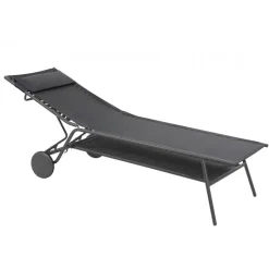 LaFuma Lettini Arredo Giardino*Lettino MIAMI HIGH DUO LFM5172 Obsidian