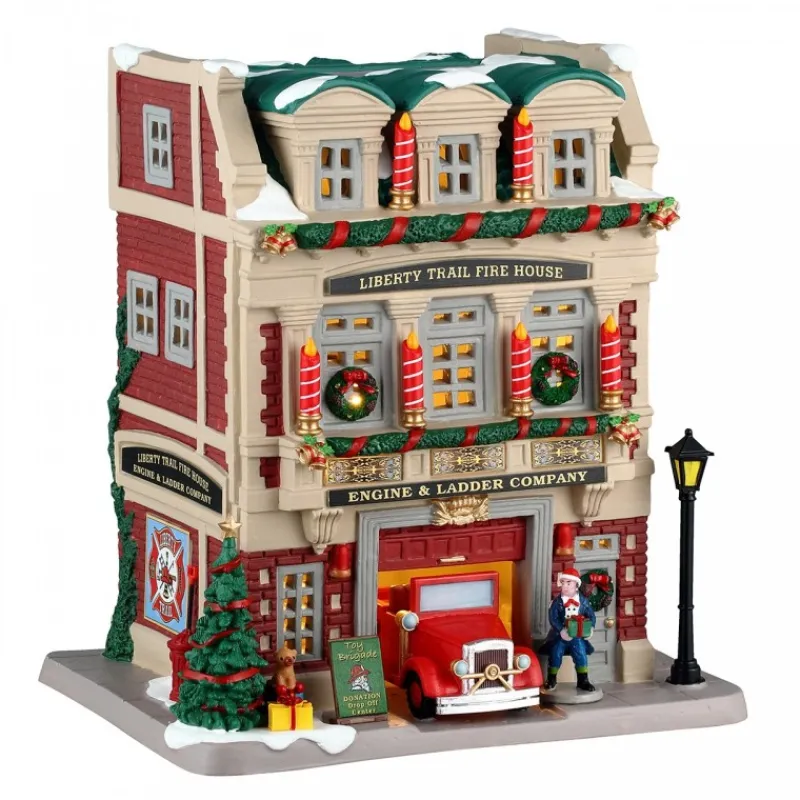 Lemax Edifici Illuminati*Liberty Trail Fire House Cod. 45273