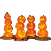 Lemax Luci E Alimentatori|Luci E Alimentatori*Light Up Pumpkin Stack, Set of 4 B/O 4.5V Cod. 34623