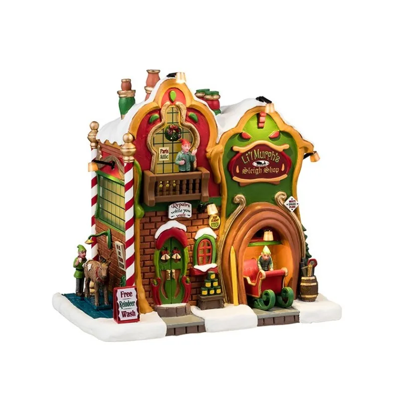 Lemax Edifici Illuminati*Li'L Murph's Sleigh Shop B/O 4.5V Cod. 45264