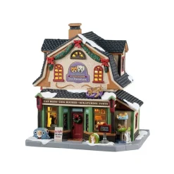Lemax Edifici Illuminati|Novità Lemax Natale 2025*Luna & Ollie's Custom Pet Furniture con Alimentatore 4.5V Cod. 55342