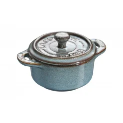 Staub Mini Cocotte E Ramekin*Mini Cocotte 10 cm Ancient Turquoise in Ceramica
