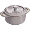 Staub Mini Cocotte E Ramekin*Mini Cocotte 10 cm Grigia Graphite in Ceramica