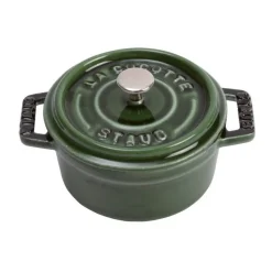 Staub Mini Cocotte E Ramekin*Mini Cocotte 10 cm Verde Basilico in Ceramica