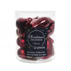 Kaemingk Palline Di Natale|Addobbi Per Albero Di Natale*Mini cuori in vetro da appendere. Set di 12