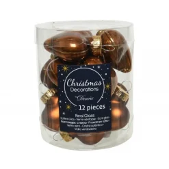 Kaemingk Palline Di Natale|Addobbi Per Albero Di Natale*Mini cuori in vetro da appendere. Set di 12