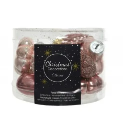 Kaemingk Palline Di Natale|Addobbi Per Albero Di Natale*Mini decorazioni in vetro da appendere. Set di 12
