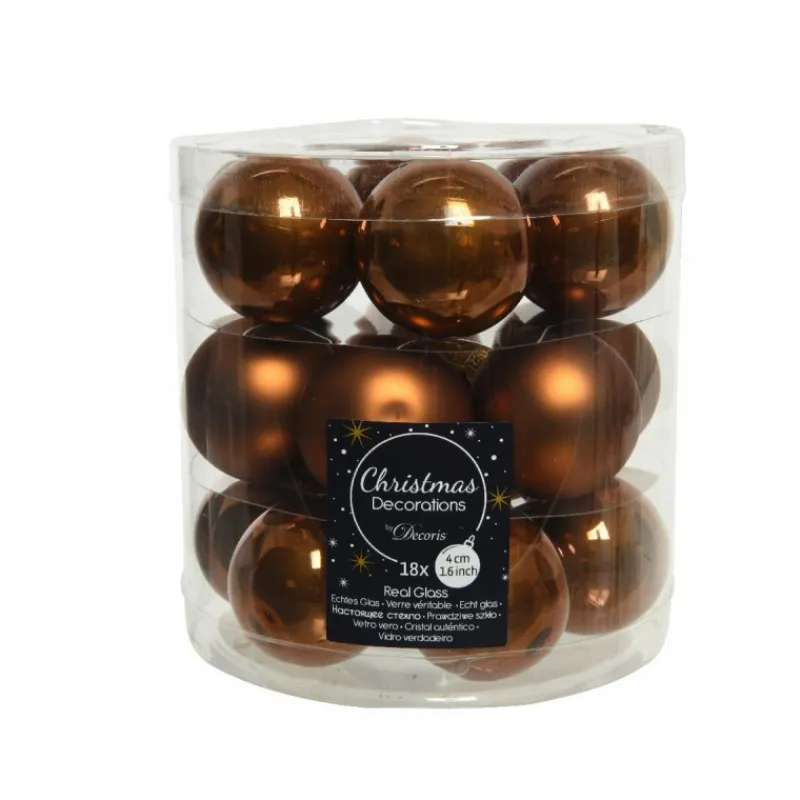 Kaemingk Palline Di Natale|Addobbi Per Albero Di Natale*Mini palline in vetro da appendere. Set di 18