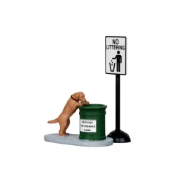 Lemax Personaggi|Accessori*No Littering Set of 2 Cod. 14364