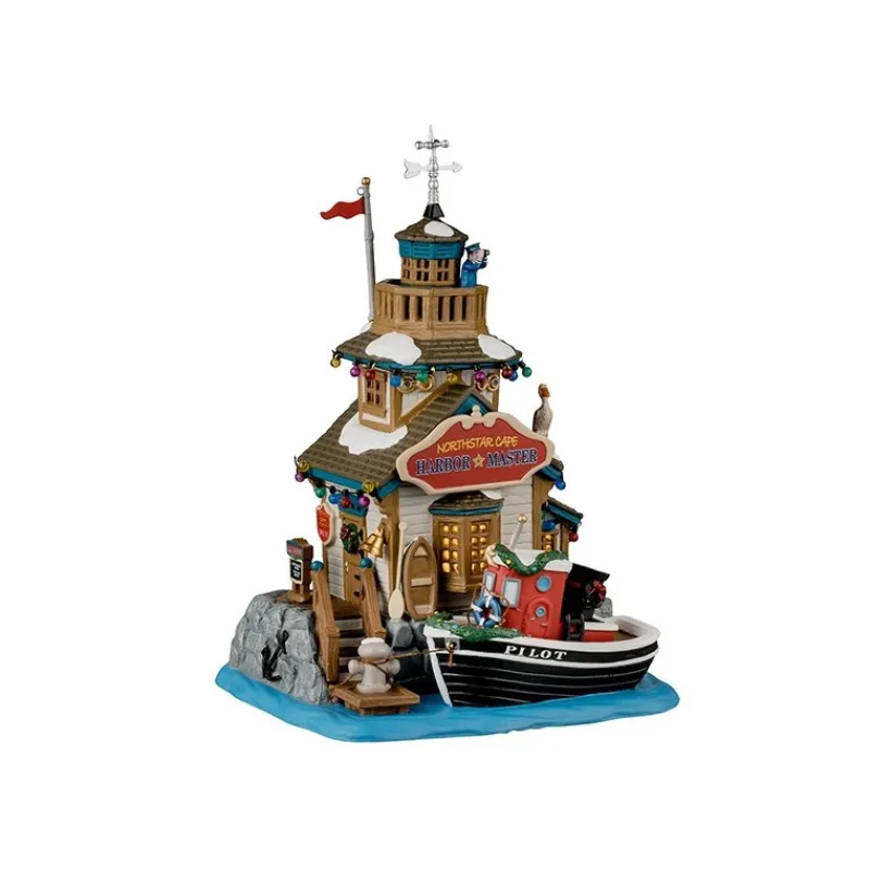 Lemax Edifici Illuminati*Northstar Cape Harbor Master House con Alimentatore Cod. 45236