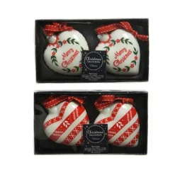 Kaemingk Palline Di Natale|Addobbi Per Albero Di Natale*Pallina a forma di cuore condezione di 2 palline