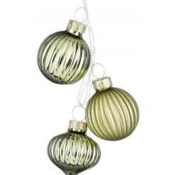 Edelman Addobbi Per Albero Di Natale*Pallina di Vetro Color Verde Chiaro. Pezzo Singolo