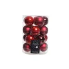 Kaemingk Palline Di Natale|Addobbi Per Albero Di Natale*Palline di Natale da Appendere in Vetro 6 cm Rosso. Set di 20