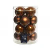 Kaemingk Palline Di Natale|Addobbi Per Albero Di Natale*Palline di Natale in vetro da appendere 8 cm Cannella. Set 16