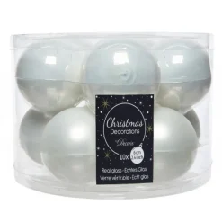 Kaemingk Palline Di Natale|Addobbi Per Albero Di Natale*Palline di Natale in Vetro Diam 6 cm Set di 10