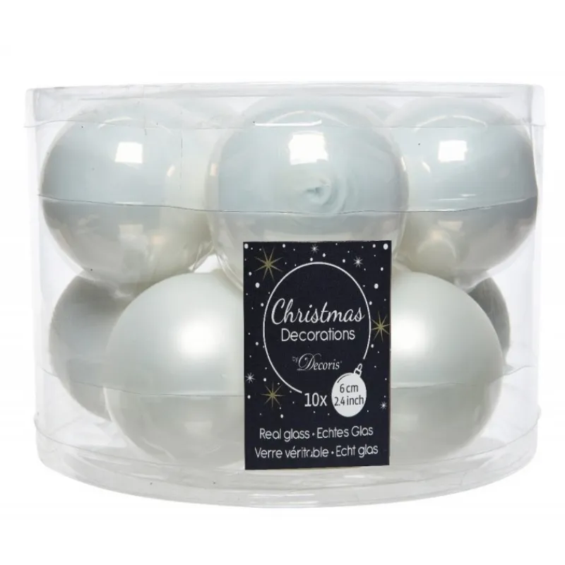 Kaemingk Palline Di Natale|Addobbi Per Albero Di Natale*Palline di Natale in Vetro Diam 6 cm Set di 10
