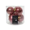 Kaemingk Palline Di Natale|Addobbi Per Albero Di Natale*Palline in vetro da appendere Rosa Velvet dim 8 cm Box da 6