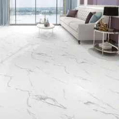 Unionwood Pavimenti In Spc Unionwood*Pavimento In Spc Effetto Pietra - Marmo Venato Bianco