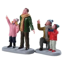 Lemax Personaggi*People Admiring Fireworks, Set Of 2 Cod. 92770
