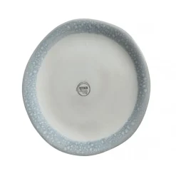 Kaemingk Oggetti Per La Tavola*Piatto in Terracotta con Bordo Lucido Blu 28 cm
