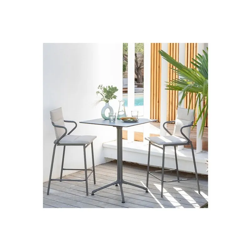 LaFuma Tavoli E Sedie Da Giardino O Terrazzo|Tavoli E Sedie Da Campeggio*Piede Centrale per Tavolo HORIZON 69 x 69 cm LFM9047 Grigio