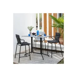 LaFuma Tavoli E Sedie Da Giardino O Terrazzo|Tavoli E Sedie Da Campeggio*Piede Centrale per Tavolo HORIZON 115 x 69 cm LFM9046 Nero