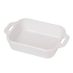 Staub Piatti Pirofile E Vassoi*Pirofila Gratin Rettangolare 32 x 21 cm Bianca in Ceramica