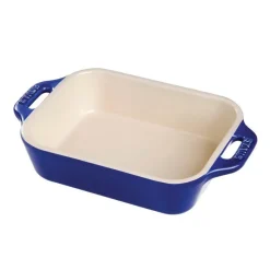 Staub Piatti Pirofile E Vassoi*Pirofila Gratin Rettangolare 32 x 21 cm Blu Scura in Ceramica