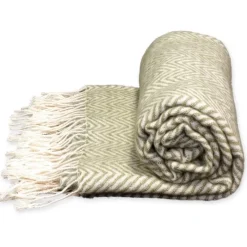 Unique Living Cuscini E Plaid*Plaid Throw Manon 130 x 160 cm Colore Oil Green
