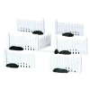 Lemax Personaggi|Accessori*Plastic Picket Fence Set of 7 Cod. 14388