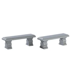 Lemax Accessori*Plaza Bench Set of 2 Cod. 74236