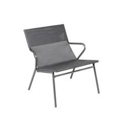 LaFuma Sedie E Sdraio*Poltrona Bassa imbottita VENCE LFM5274 Obsidian/Titane
