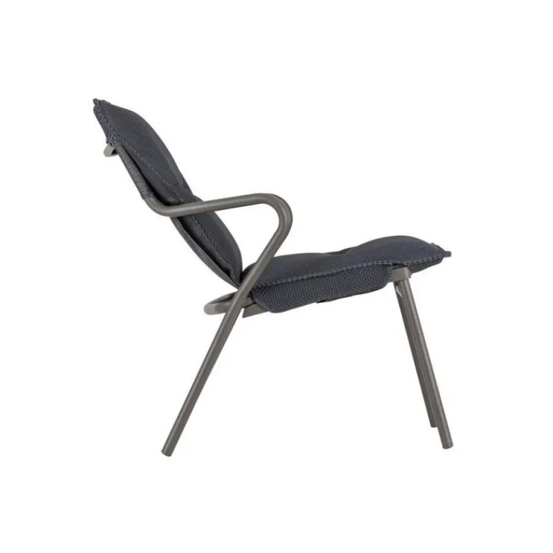 LaFuma Sedie E Sdraio*Poltrona Bassa imbottita VENCE LFM5347 Dark Grey/Titane