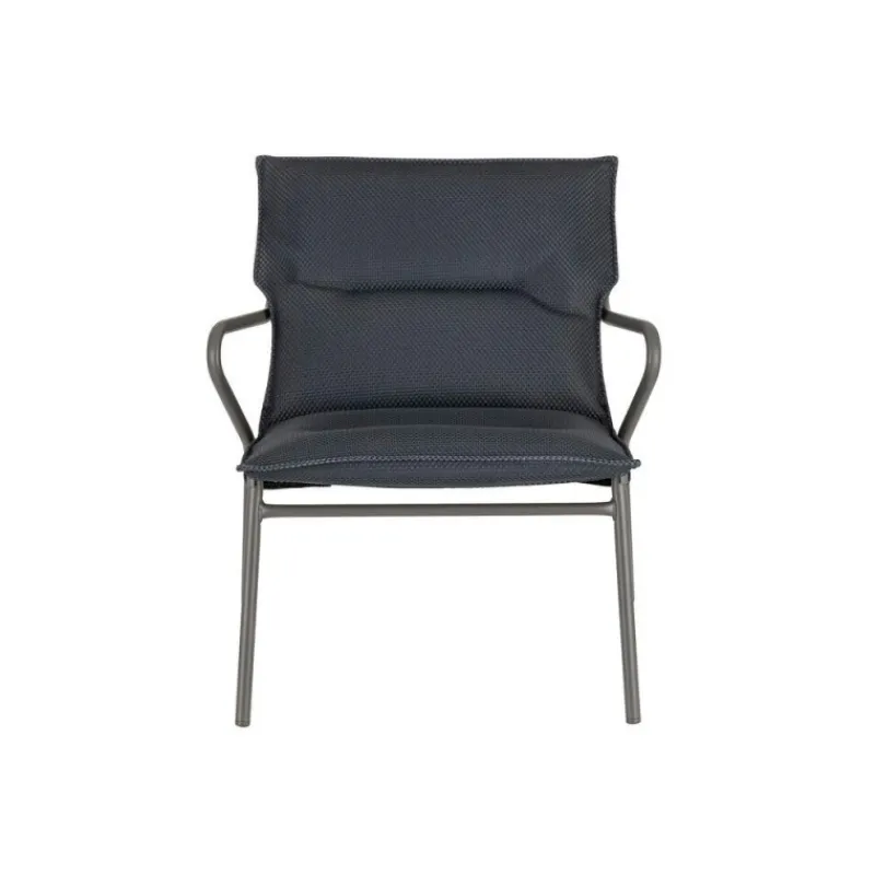 LaFuma Sedie E Sdraio*Poltrona Bassa imbottita VENCE LFM5347 Dark Grey/Titane