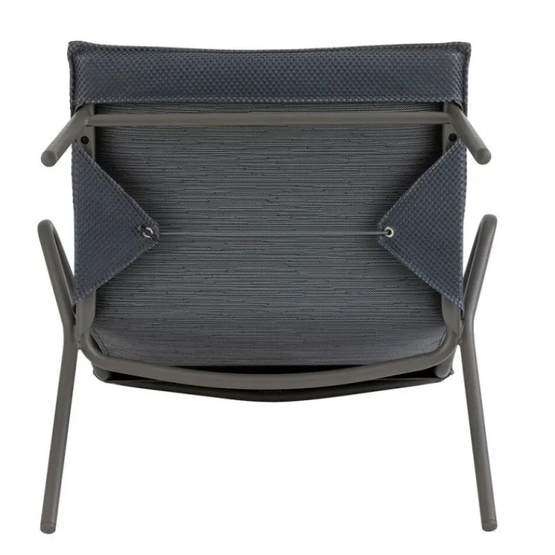 LaFuma Sedie E Sdraio*Poltrona Bassa imbottita VENCE LFM5347 Dark Grey/Titane